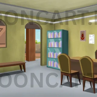 Police Station Interior PSD Background –