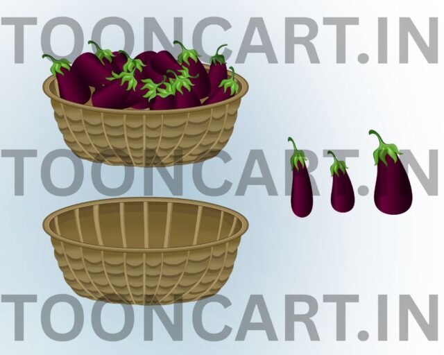 baigan (Baigan Basket Animated llustration) baigan (Baigan Basket Animated llustration)