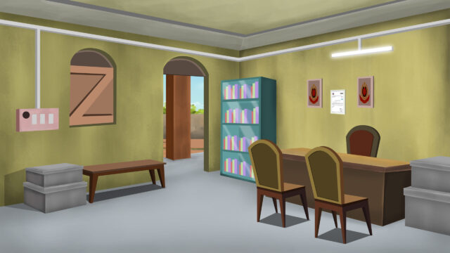 Police Station Interior PSD Background