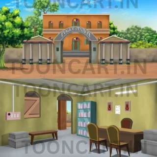 police station intiror and exterior